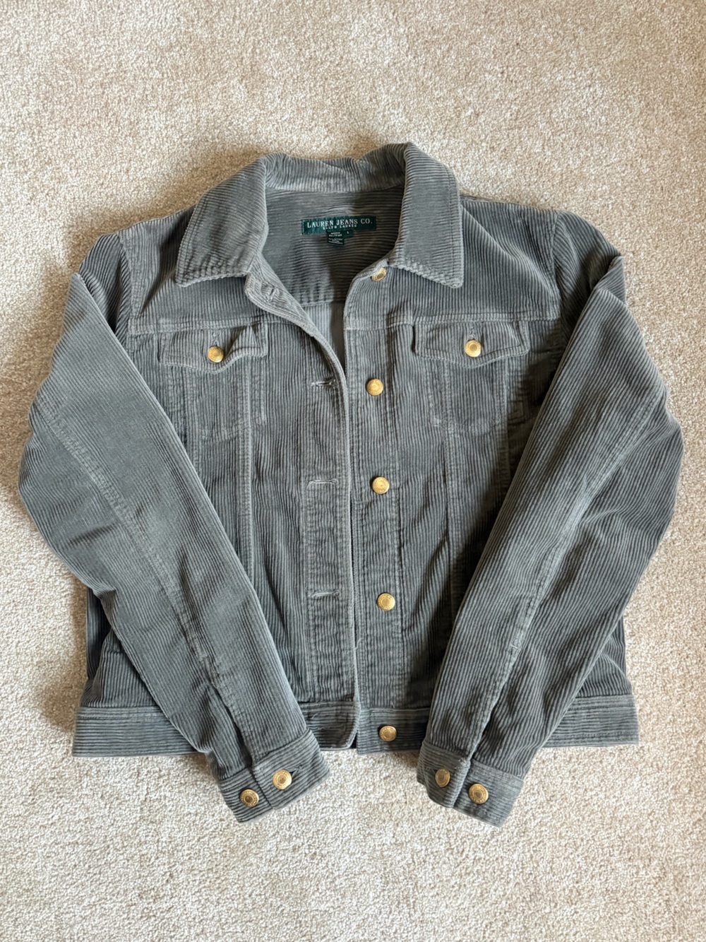 Vintage Lauren Ralph Lauren olive green  Corduroy Jacket